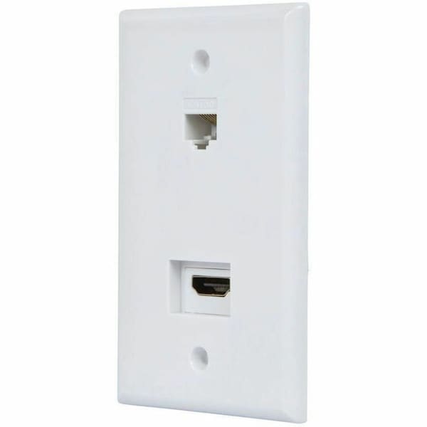 Monoprice Recessed HDMI Wall Plate, HDMI/Cat5 12094 - main