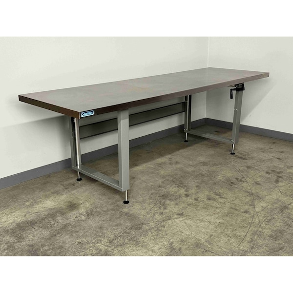 Stackbin Hand Crank Workbenches, 96"W, Adj.H, 1000lb S9630-4000-VB - main