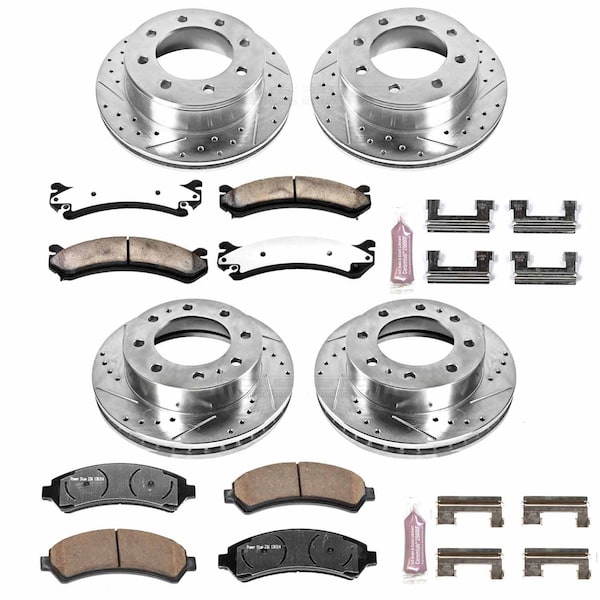 Powerstop FRONT & REAR TRUCK AND TOW BRAKE KIT K2073-36 - main