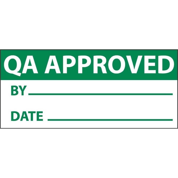 Nmc Qa Approved By And Date Label, Pk3 INL6 - main