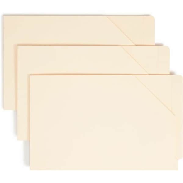 Smead Smead, END TAB JACKETS WITH REINFORCED TABS, STRAIGHT TAB, LEGAL SIZE, 11-PT MANILA, 100PK 76700 - main