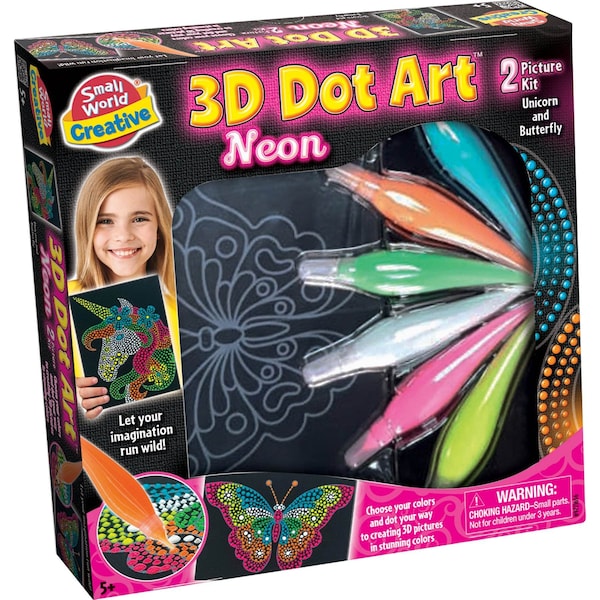 Small World Toys 3D Dot Art Neon Kit 9721656 - main