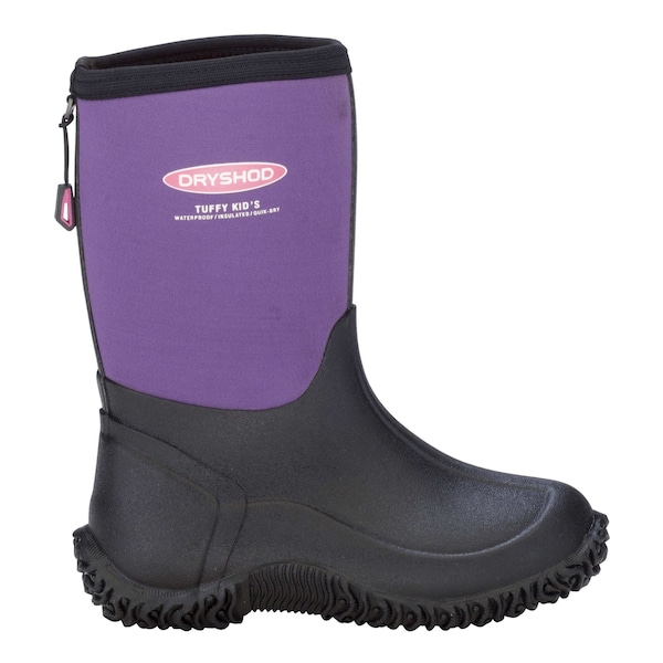 Dryshod Tuffy Outdoor Rubber Sport Boot, Waterproof, Purple, Big Kids, Size 2 TUF-KD-PP-200 - main