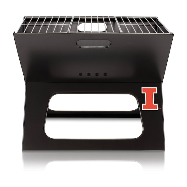 Picnic Time Family Of Brands NCAA Illinois Fighting Illini X-Grill Portable Grill - Camping Grill 775-00-175-214-0 - main