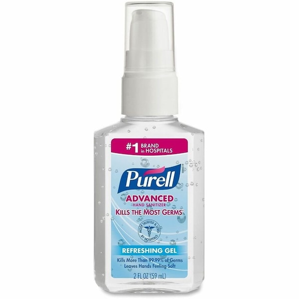 Purell Advanced Hand Sanitizer Gel, 2oz Portable Pump Bottle, PK24 9606-24 - main