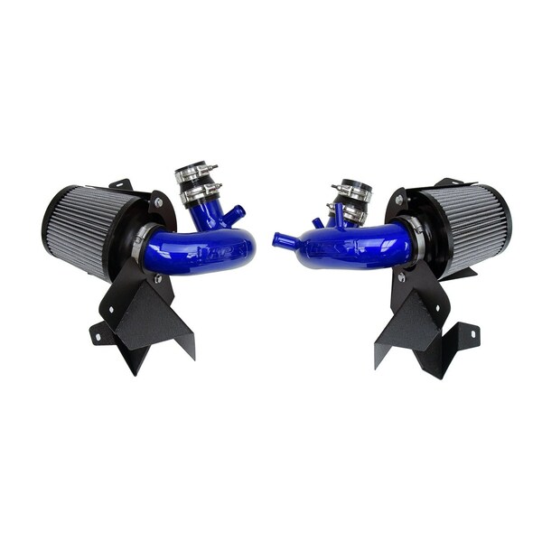 Hps Performance Air Intake Kit with Heat Shield, Blue, 827-703BL - main