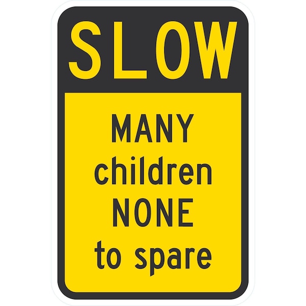 Lyle Slow, Many Children, None To Spare, 12x18, Engineer Grade, Yellow G-3350-EG_12x18 - main
