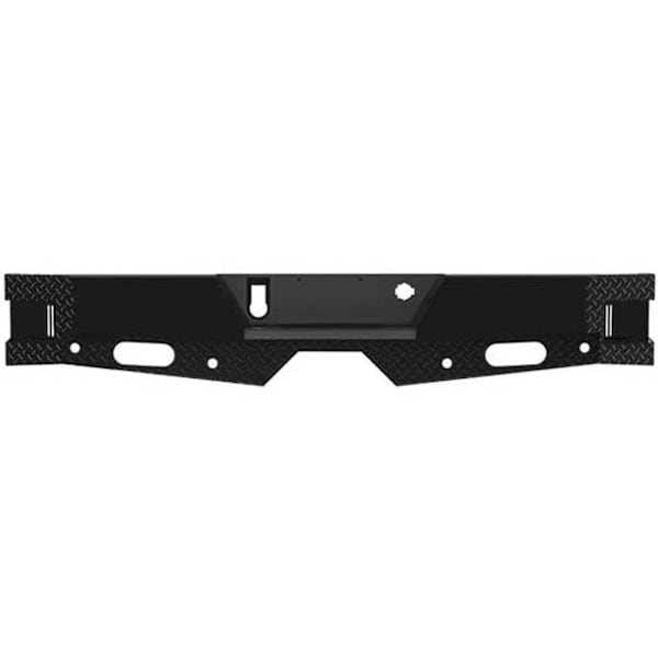 Ilc Replacement For Gmc Sierra 2500 Hd Year 2022 Black Steel Rear Sport Bumper W Backup Lights Sensors WZ-EHWC-2 - main
