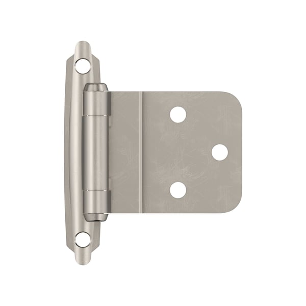 Amerock 3/8in 10 mm Inset Self-Closing, Face Mount Satin Nickel Hinge - 1 Pair BPR3428G10 - main