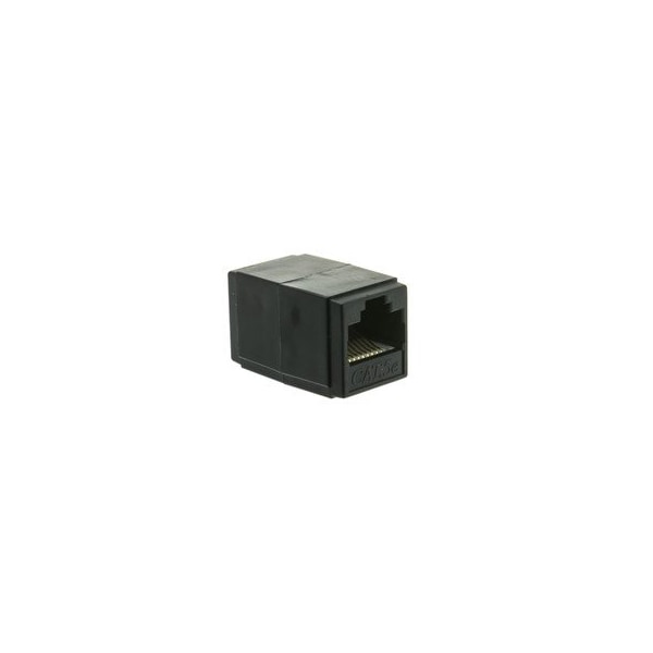 Cable Wholesale Cat5e Coupler, Black, RJ45 Female, Unshielded 30X6-02400BK - main