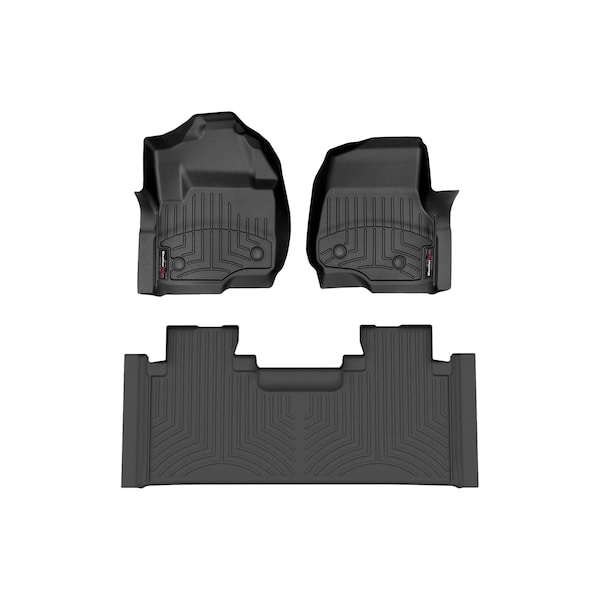 Weathertech Black, Front and Rear Floorliners for Vinyl Floors 4410511-4410127V - main
