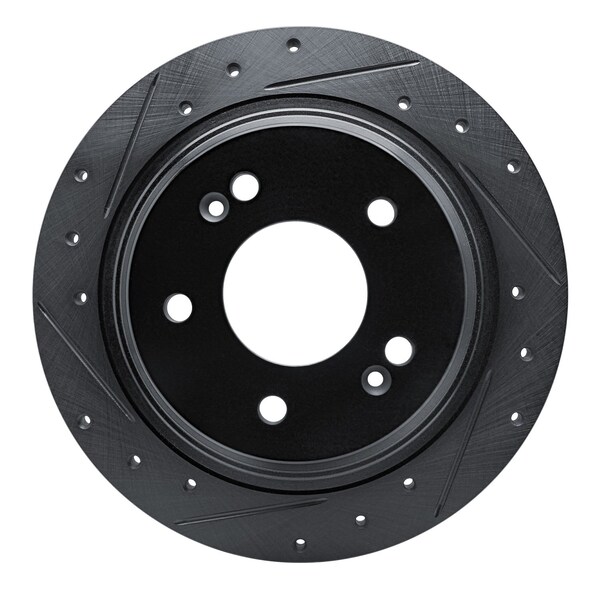 Dynamic Friction Co DFC Brake Rotor - Drilled and Slotted - Black 633-03063L - main