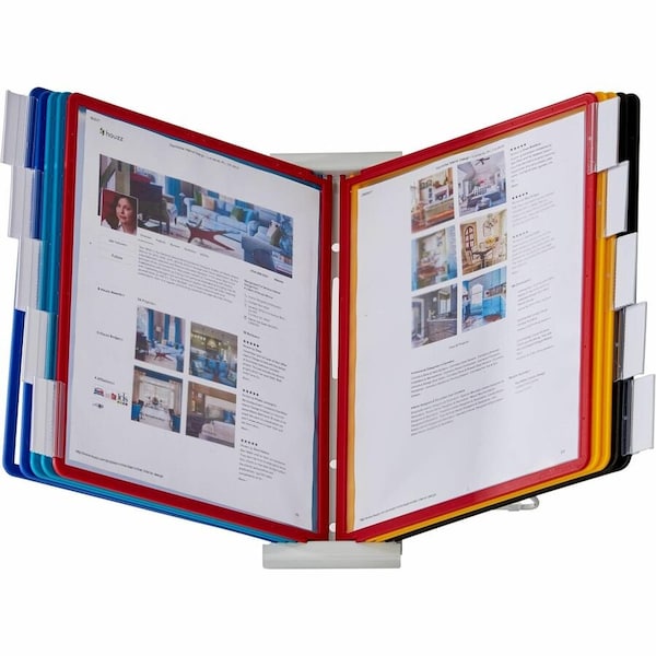 Instaview Desk Ref Sys, 10 Panels, Assorted 561200 - main