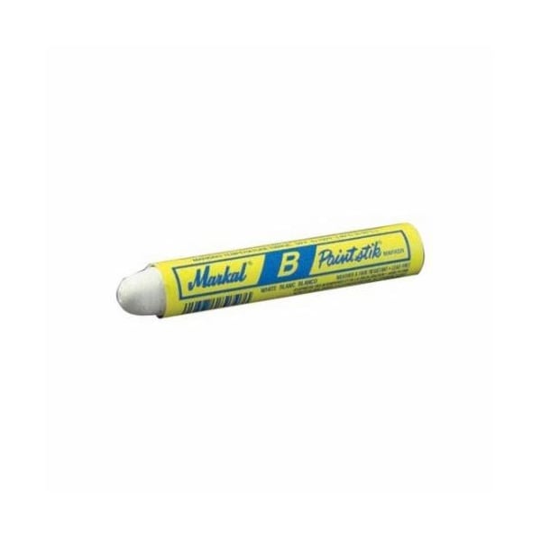 Markal B PAINTSTIK SOLID PAINT CRAYON, 11/16 IN ROUND TIP, WHITE 80200 - main
