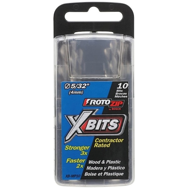Rotozip MultiPurpose Bit, 532 in Dia, 532 in Dia Shank, Steel, Spiral Shank, Spiral Flute XB-MP10 - main