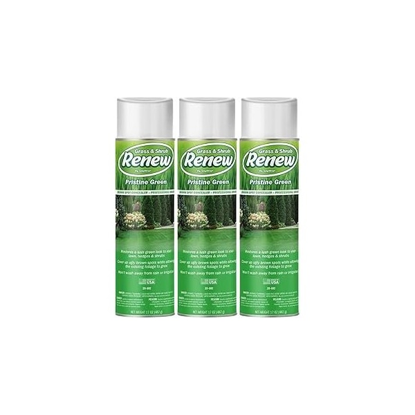 Seymour Midwest Grass and Shrub Renew, Pristine Green - Professional-Grade Brown Spot Concealer, 17 oz., 3PK 20602-3 - main