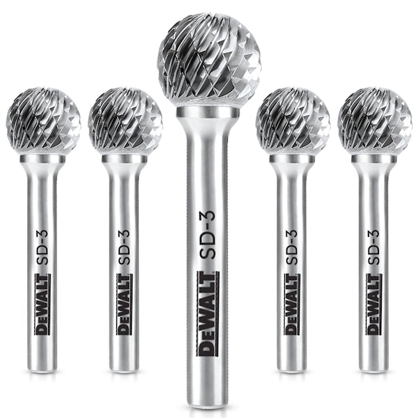 Dewalt CARBIDE BURR SIZE SD-3, 5PK DXCBTJSD3-5 - main