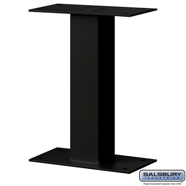 Patioplus Salsbury Standard Pedestal Bolt Mounted For Mail Package Drop In Black PA684955 - main