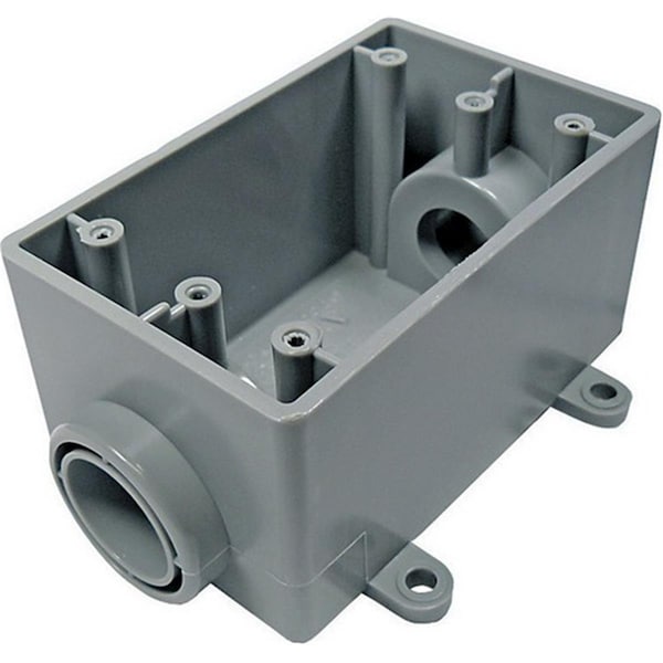 Abb 5133464U 0.75 in. 1 Gang Outdoor PVC Outlet Box 6286645 - main