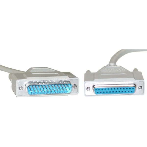 Cable Wholesale Bidirectional Printer Cable, DB25 Male to DB25 Female, 18 Twisted Pairs, A/A Type, 6 foot 10E2-05206 - main