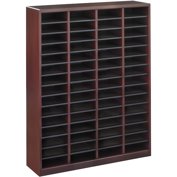 Safco Literature Organizer, Wood, 60 Compartment 9331MH - main