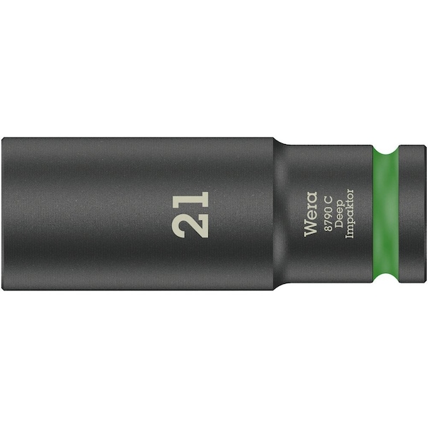 Wera 8790 C Impaktor Deep socket with 1/2 in drive, 21 x 83 mm 5004837001 - main