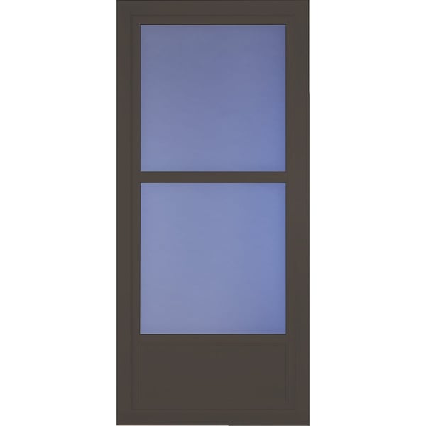 Larson Easy Vent 146 Series 36'' Wx81'' Hx1-7/8'' Thick Brown Mid View Aluminum Storm Door 14606042 - main