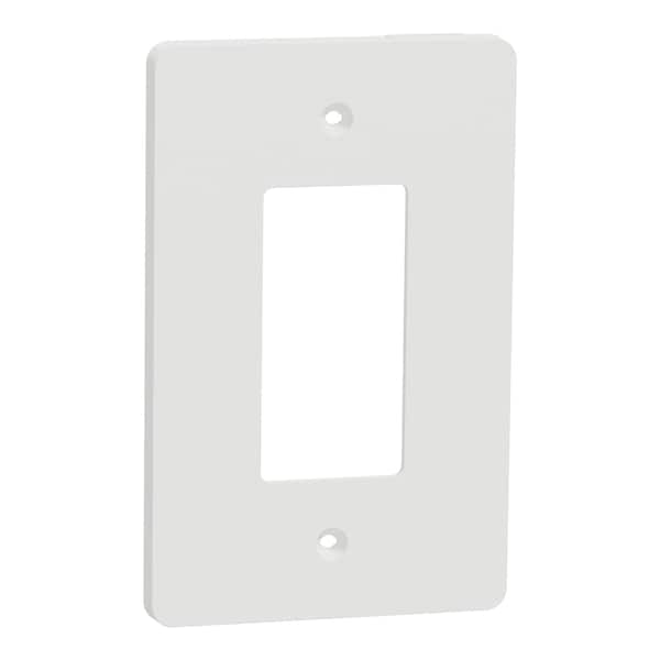 Square D Cover Frame, X Series, 1 Gang, White, Number of Gangs: 1 Plastic, Matte Finish, White SQWS141001WH - main