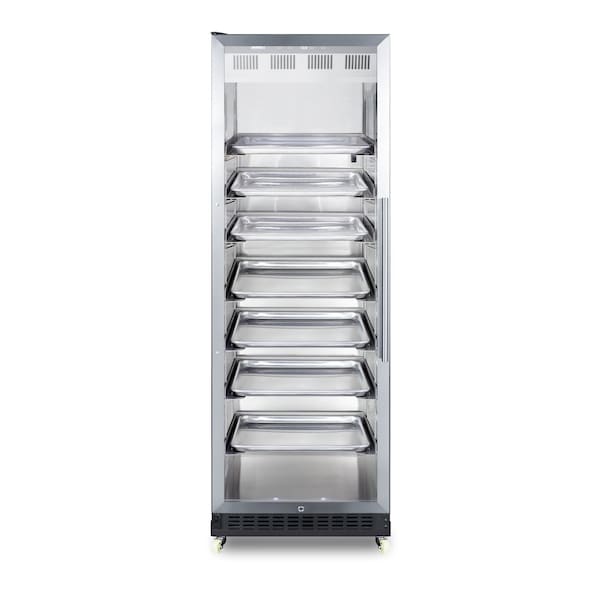 Summit Commercial 24in Wide Mini Reach-In Beverage Center with Dolly SCR1401LHRI - main