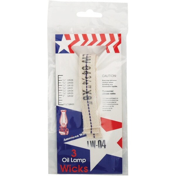 American Wick 3/4''x8'' Flat Lamp Wick, 3 Count ALW-04 - main