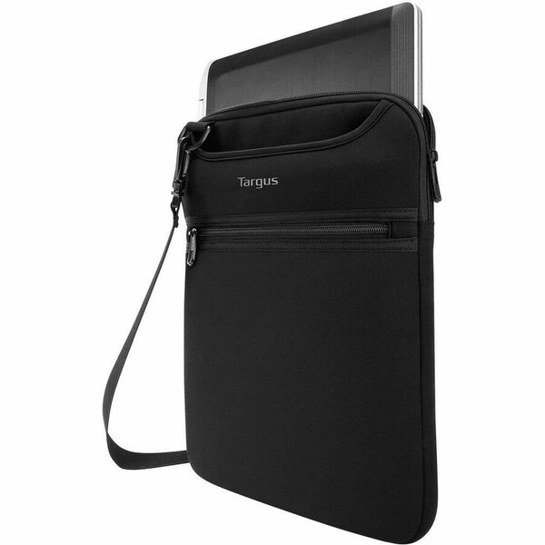 VERTICAL SLIPCASE WITH HIDEAWAY HANDLES FOR NOTEBOOK BLACK 12IN