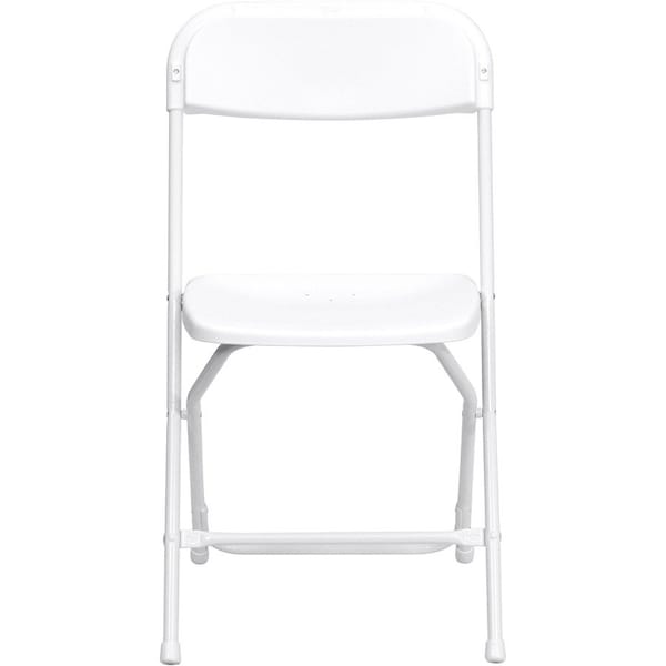 Flash Furniture Folding Chair -White Plastic - Event Chair LE-L-3-WHITE-GG - main