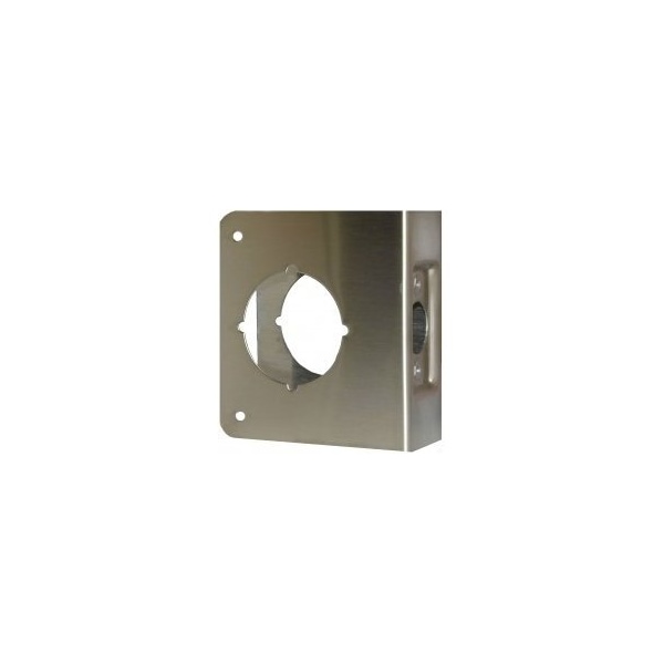 Don-Jo Mfg Door Wrap 2-3/8in Backset, 1-3/8in Door, 4in W x 4-5/16in H, 2-1/8in Hole, 630/US32D Stainless Steel 51-S-CW - main