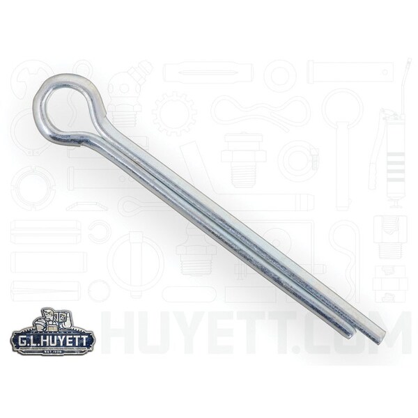 Huyett Cotter Pin, Zinc Plated Carbon Steel, 0.375 in Dia x 3.500 in Effective Length CP-375-3500 - main