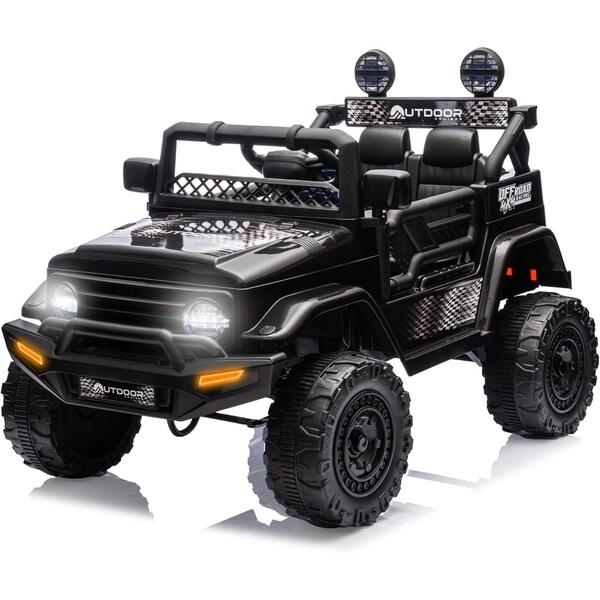 Outdoorcruiser Outdoor Cruiser 12V Kids Ride-On Car with Remote Control Dual 25W Motors, 4.5AH Battery, Safety Belt OCJCBK - main
