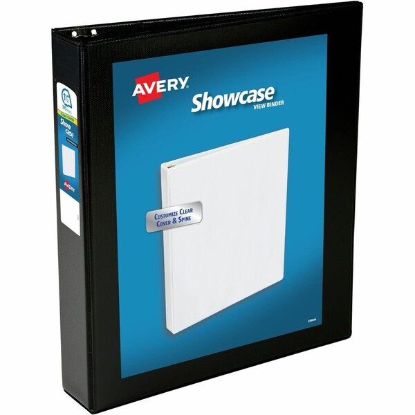 Avery Dennison Showcase Reference View Binder, 1-1/2" Capacity, Black 19650 - main
