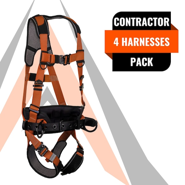 Malta Dynamics Warthog Comfort Maxx Belted Full Body Harness, S/M, 130-310 lb, Quick Connect Chest/ B2201-4 - main