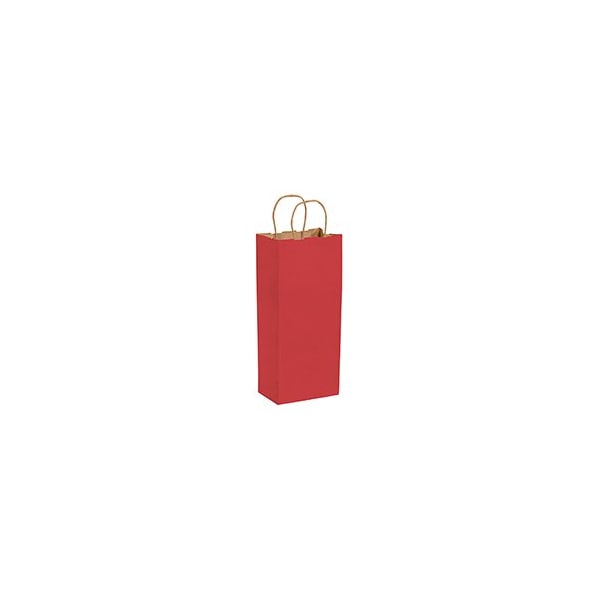 Bubblefast 250-5 1/2 x 3 1/4 x 13'' Red Tinted Shopping Bags, 250PK BFBGS115R - main