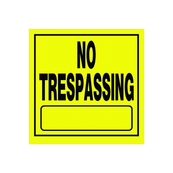 Hillman 10X14 No Trespass Sign, 840165 840165 - main