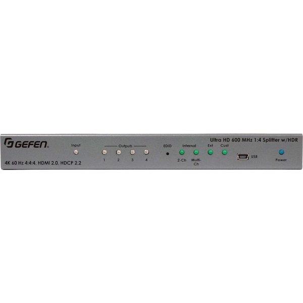 Gefen ULTRA HD 600 MHZ 1:4 SPLITTER FOR HDMI W/ HDR EXT-UHD600-14 - main