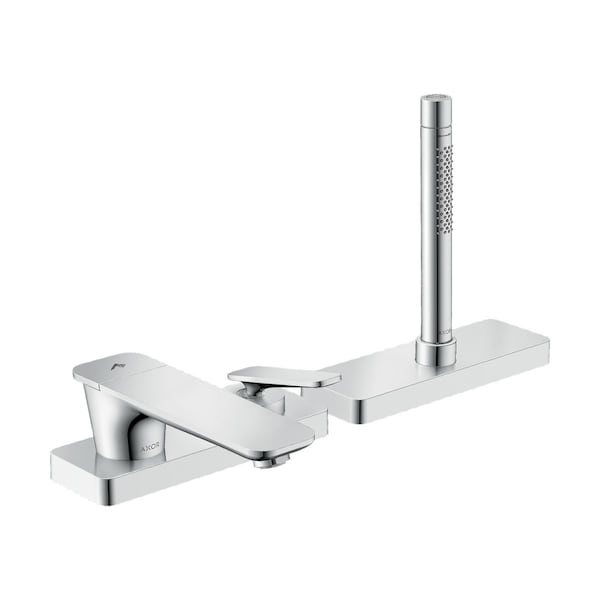 Axor Citterio C 3-Hole Roman Tub Set Trim with 1.75 GPM Handshower and Sbox in Chrome 49430001 - main