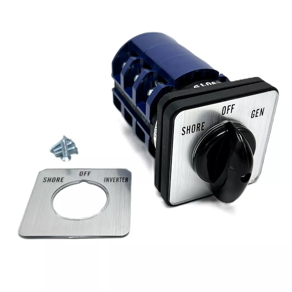 Liftcharger 63 Amp Power Selector Switch, Shore-Off-Gen Rotary Switch for RV, Motorhome, Truck, Boat R63A06RV - main