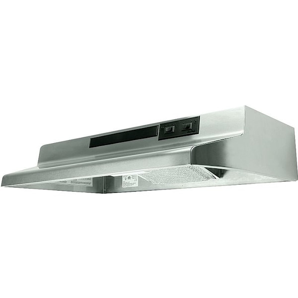 Air King Advantage AV AV1308 Range Hood, 30 in W, 12 in D, 6 in H, Steel AV1308 - main