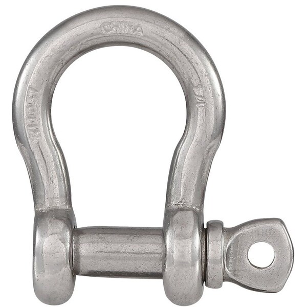 National Hardware Anchor Shackle, 14 in Trade, 1100 lb Working Load, 14 in Dia Wire, 316 Grade N100-278 - main