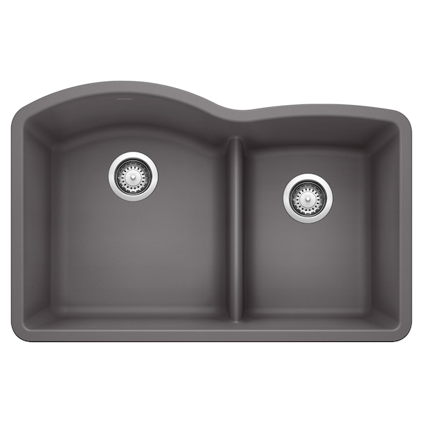 Blanco Diamond 1-3/4 Low Divide, Cinder 441591 - main