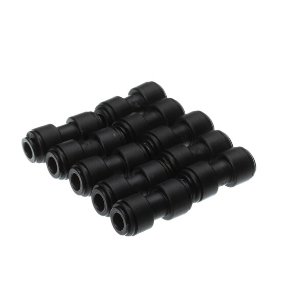 Unox Connector/Fitting Kit, Straight, 8MM x 8MM, Push to Connect, Black, 10PK KEL1220A - main