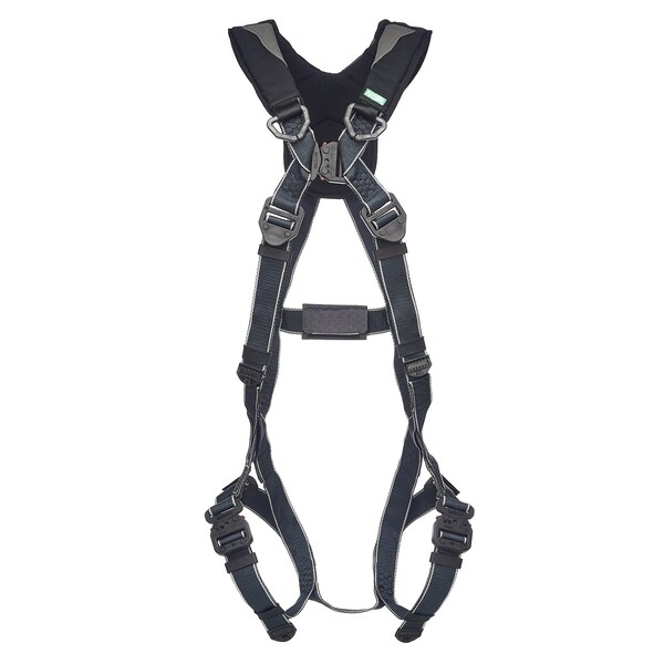 Msa Safety V-Fit Fall Protection Harness, M/L, 400 lb, Quick-Connect Chest/ Quick-Connect Leg Straps 10252168 - main