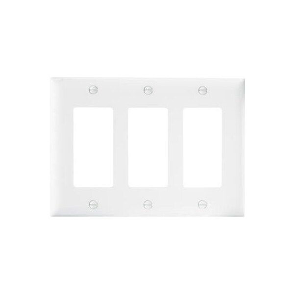 Pass & Seymour Wht 3G Nyl Wall Plate TP263WCC12 - main