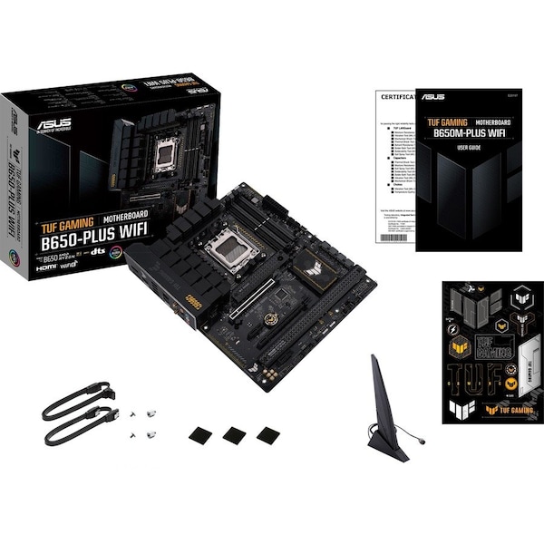 Asus TUF GAMING B650-PLUS WIFI Gaming Desktop Motherboard - AMD B650 Chipset - Socket AM5 - ATX TUFGAMINGB650PLUSWIFI - main