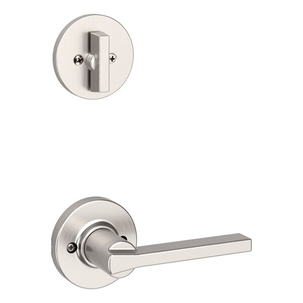 Kwikset Casey Lever with Round Rose Interior Single Cylinder Handleset Trim for Both 800 and 687 966CSLRDT-15.UNIV - main